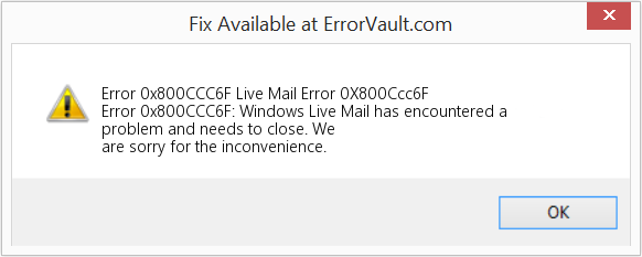 Easy solutions to fix this Microsoft Outlook Error Code 0x800ccc6f